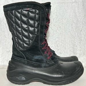 The North Face Womens Black Thermaball Utility Mid Insulated Winter Boots SZ 9.5